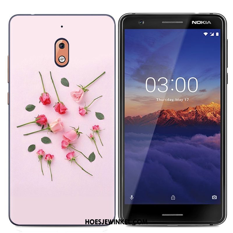 Nokia 2.1 Hoesje Mooie Zacht Blauw, Nokia 2.1 Hoesje Scheppend Trend