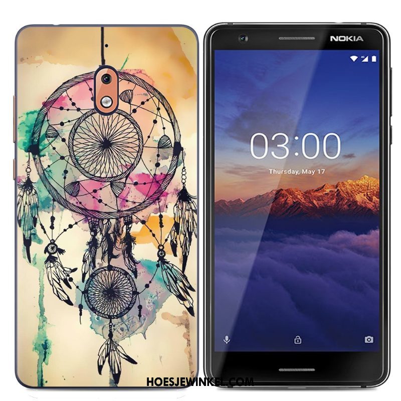 Nokia 2.1 Hoesje Mooie Zacht Blauw, Nokia 2.1 Hoesje Scheppend Trend