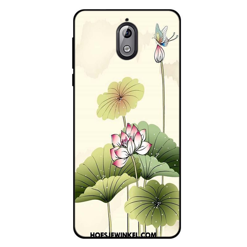 Nokia 3.1 Hoesje Siliconen Mobiele Telefoon Hoes, Nokia 3.1 Hoesje Roze Eenvoudige