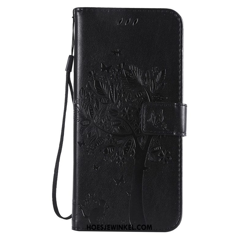 Nokia 3.1 Plus Hoesje Clamshell Rood Bescherming, Nokia 3.1 Plus Hoesje Mobiele Telefoon Leren Etui