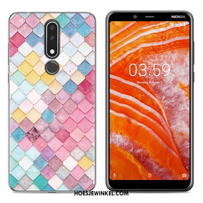 Nokia 3.1 Plus Hoesje Eenvoudige All Inclusive Nieuw, Nokia 3.1 Plus Hoesje Mobiele Telefoon Hoes