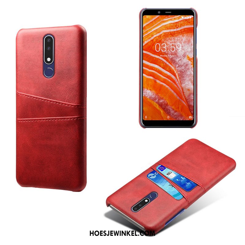 Nokia 3.1 Plus Hoesje Mobiele Telefoon Groen Kaart, Nokia 3.1 Plus Hoesje Hoes Bescherming