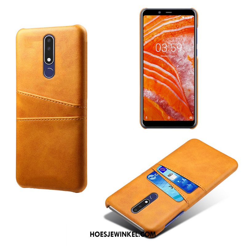 Nokia 3.1 Plus Hoesje Mobiele Telefoon Groen Kaart, Nokia 3.1 Plus Hoesje Hoes Bescherming