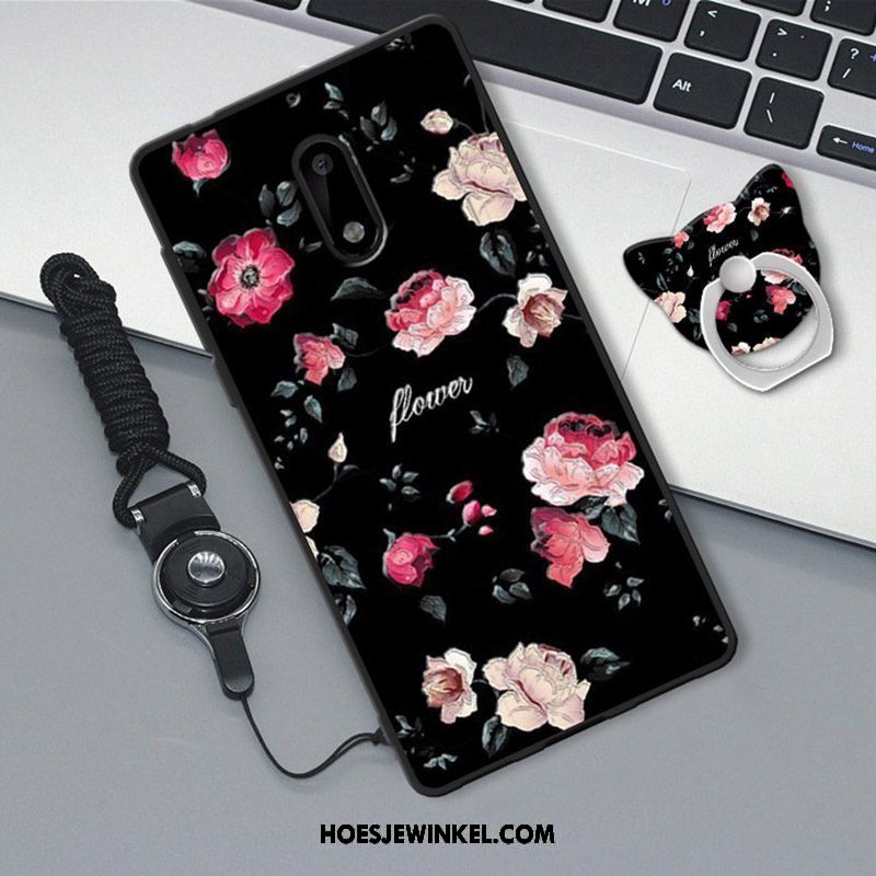 Nokia 3 Hoesje Anti-fall Mobiele Telefoon Hanger, Nokia 3 Hoesje All Inclusive Zwart