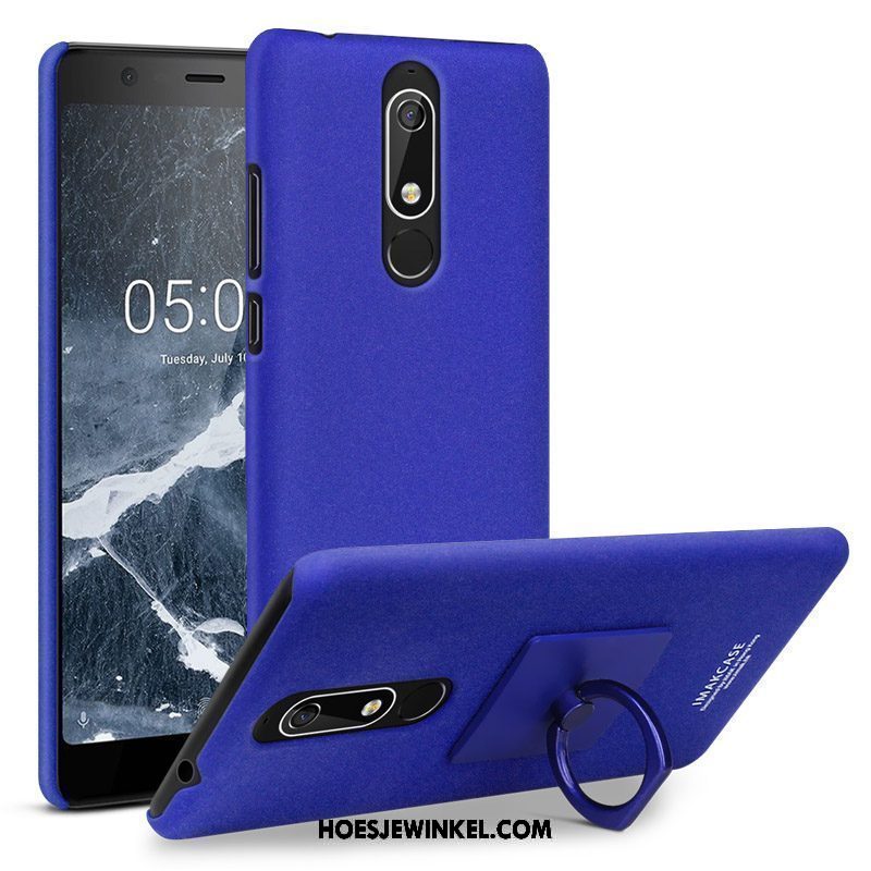 Nokia 5.1 Hoesje Hard Mobiele Telefoon Anti-fall, Nokia 5.1 Hoesje Ring Ondersteuning