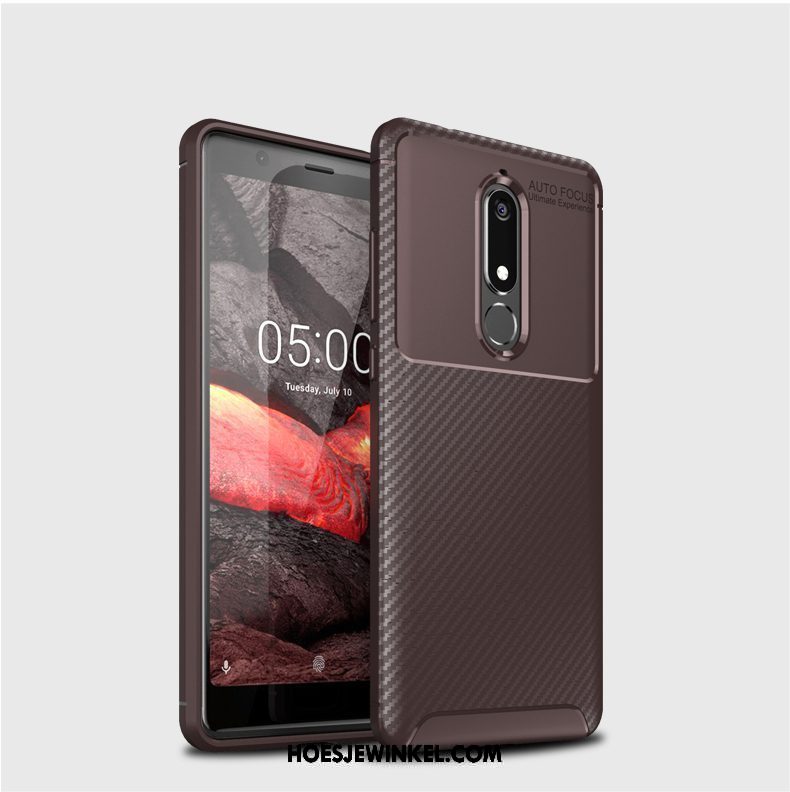 Nokia 5.1 Hoesje Licht Mobiele Telefoon Hoes, Nokia 5.1 Hoesje Schrobben All Inclusive