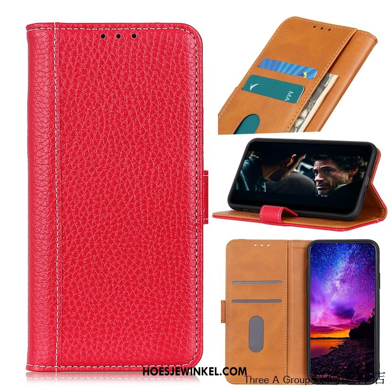 Nokia 5.3 Hoesje Anti-fall Leren Etui Eenvoudige, Nokia 5.3 Hoesje Folio Verbinding