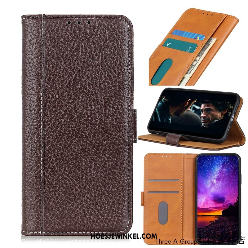 Nokia 5.3 Hoesje Anti-fall Leren Etui Eenvoudige, Nokia 5.3 Hoesje Folio Verbinding