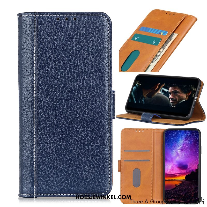 Nokia 5.3 Hoesje Anti-fall Leren Etui Eenvoudige, Nokia 5.3 Hoesje Folio Verbinding