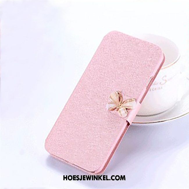 Nokia 5 Hoesje Roze Zacht Anti-fall, Nokia 5 Hoesje Hoes Folio