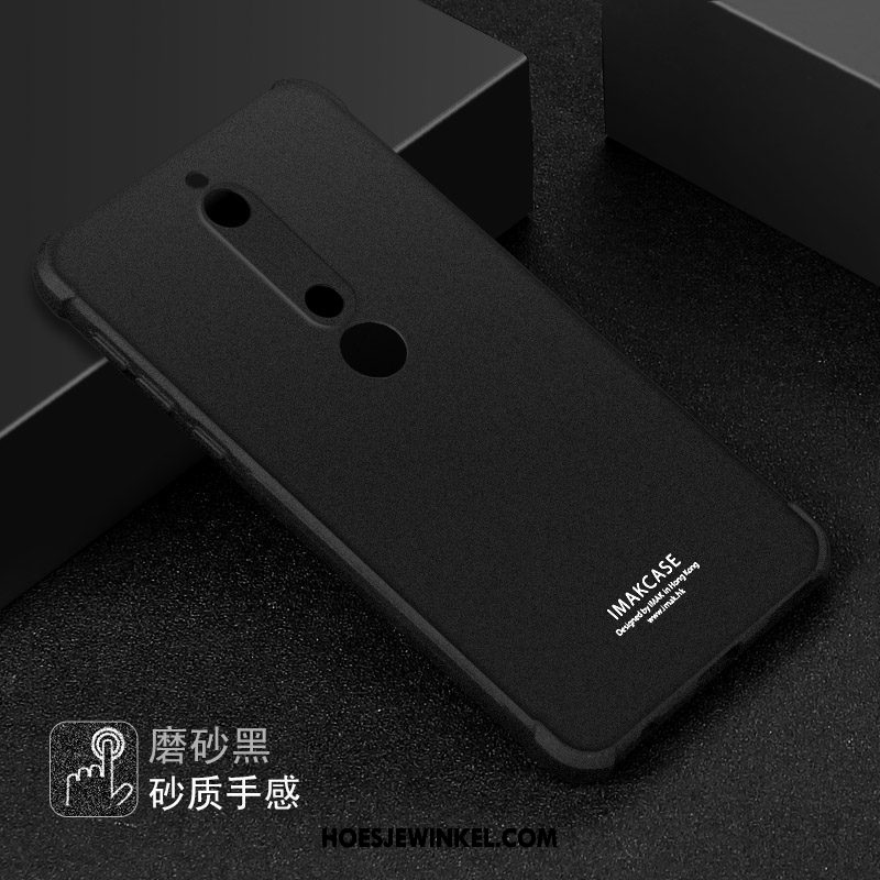 Nokia 6.1 Hoesje Bescherming Hoes Anti-fall, Nokia 6.1 Hoesje Zacht Zwart