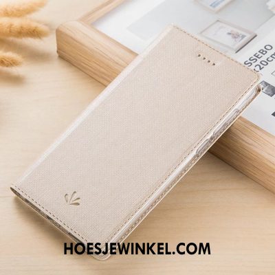 Nokia 6.1 Hoesje Patroon Folio Grijs, Nokia 6.1 Hoesje Bescherming Leren Etui