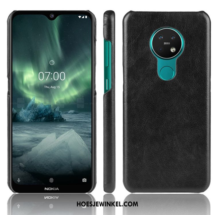 Nokia 6.2 Hoesje Persoonlijk Blauw Anti-fall, Nokia 6.2 Hoesje Leer Achterklep