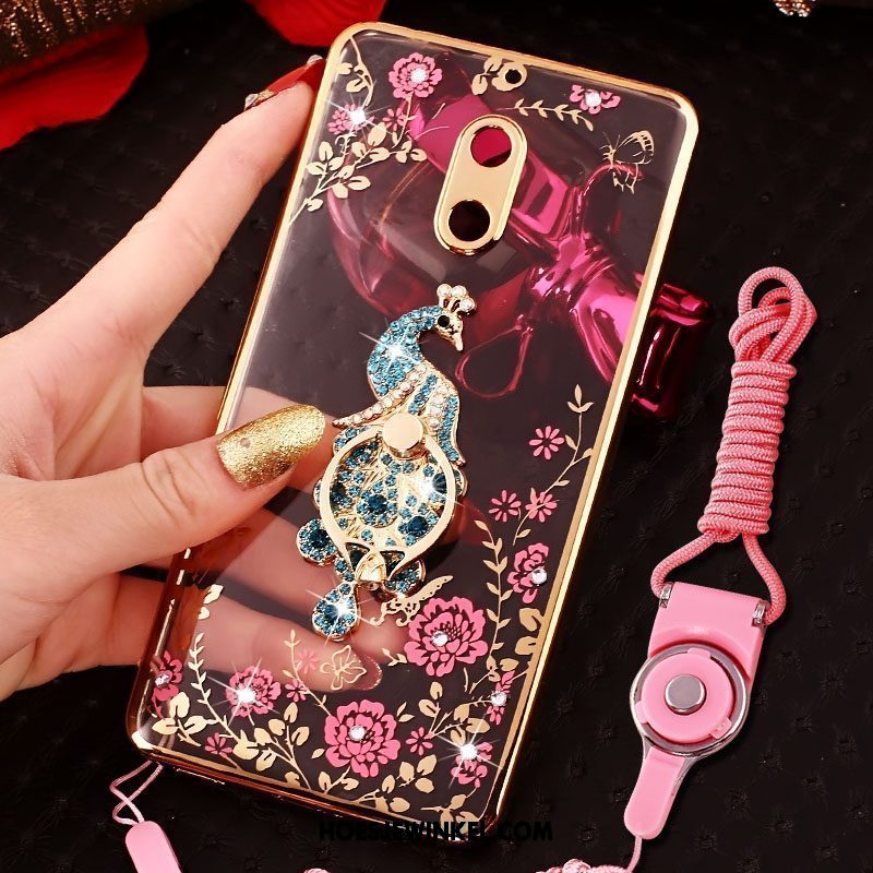 Nokia 6 Hoesje Mobiele Telefoon Trendy Merk Hoes, Nokia 6 Hoesje Hanger Roze