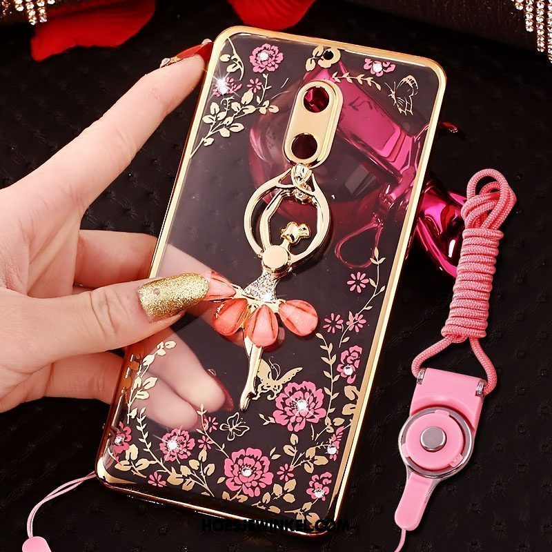 Nokia 6 Hoesje Mobiele Telefoon Trendy Merk Hoes, Nokia 6 Hoesje Hanger Roze