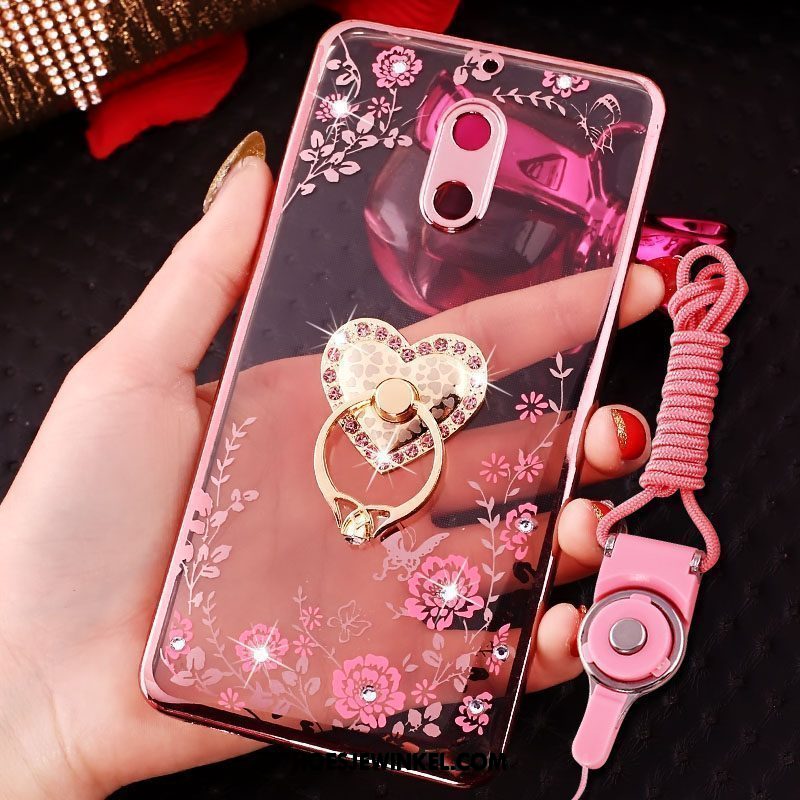 Nokia 6 Hoesje Mobiele Telefoon Trendy Merk Hoes, Nokia 6 Hoesje Hanger Roze