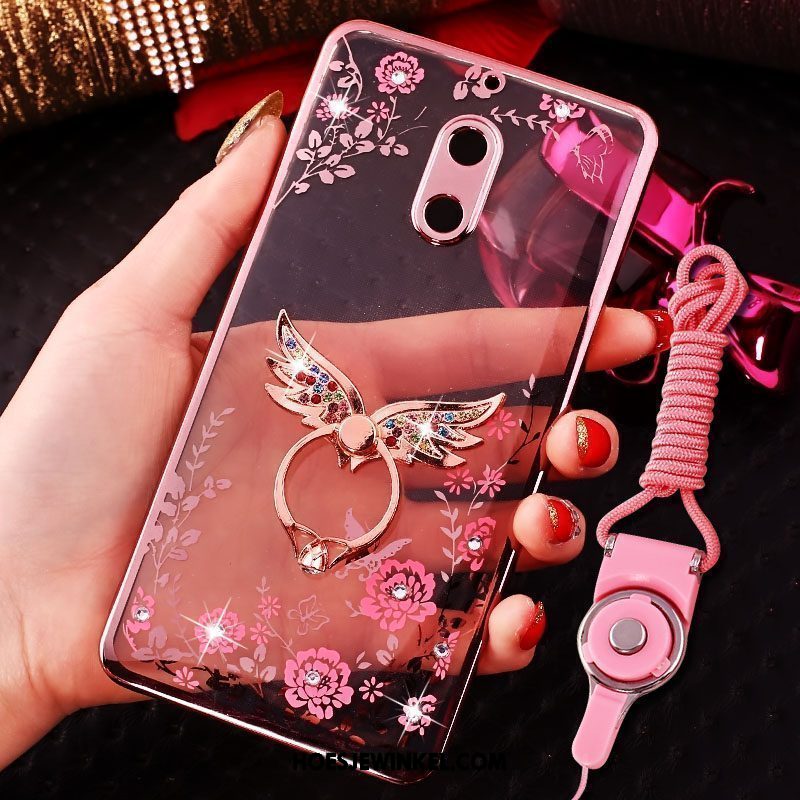 Nokia 6 Hoesje Mobiele Telefoon Trendy Merk Hoes, Nokia 6 Hoesje Hanger Roze