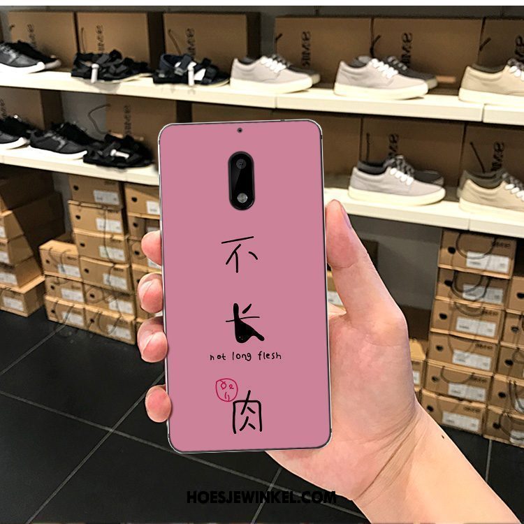 Nokia 6 Hoesje Roze Mobiele Telefoon Siliconen, Nokia 6 Hoesje Zacht Hoes