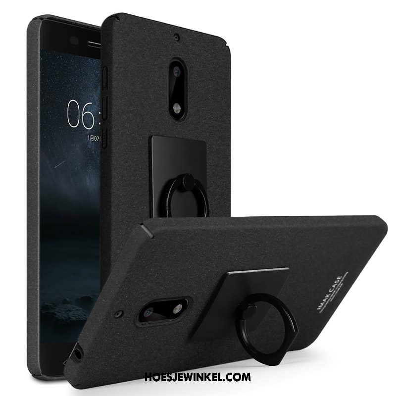 Nokia 6 Hoesje Schrobben Ring Hoes, Nokia 6 Hoesje Bescherming Hard