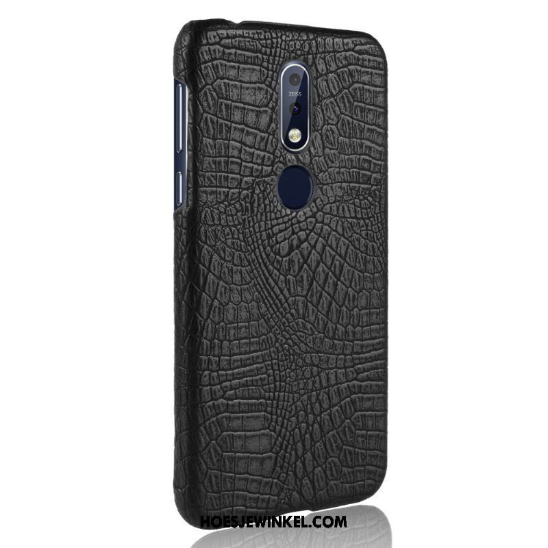 Nokia 7.1 Hoesje Bescherming Hoes Schrobben, Nokia 7.1 Hoesje Tas Blauw