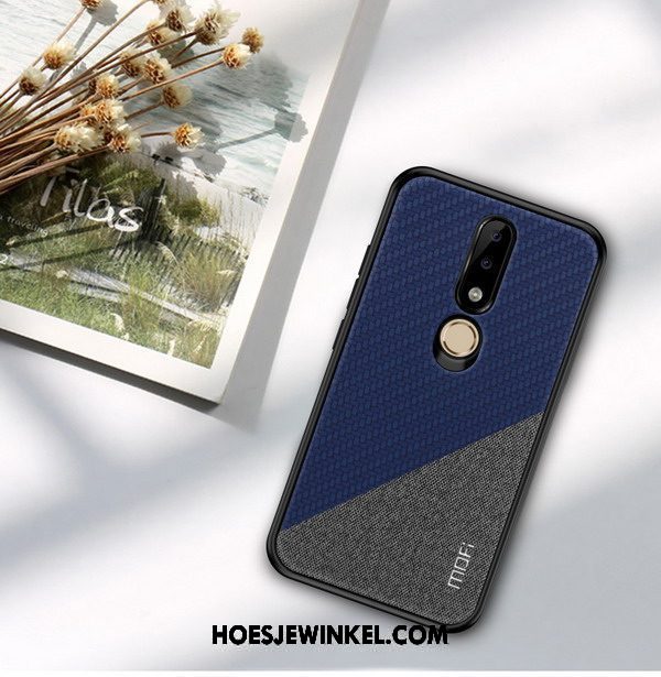 Nokia 7.1 Hoesje Hoes All Inclusive Anti-fall, Nokia 7.1 Hoesje Bescherming Donkerblauw