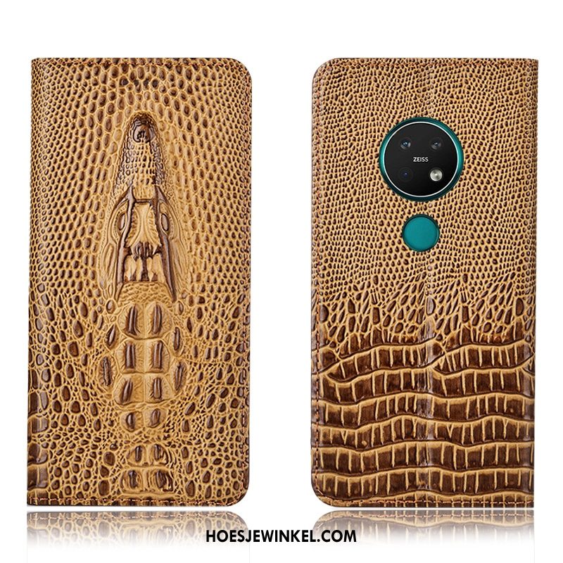 Nokia 7.2 Hoesje All Inclusive Geel Folio, Nokia 7.2 Hoesje Anti-fall Hoes