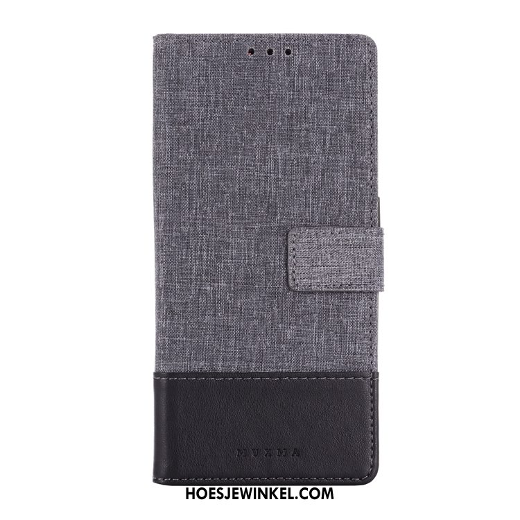 Nokia 7.2 Hoesje Leren Etui Doek Anti-fall, Nokia 7.2 Hoesje Mobiele Telefoon Patroon Braun