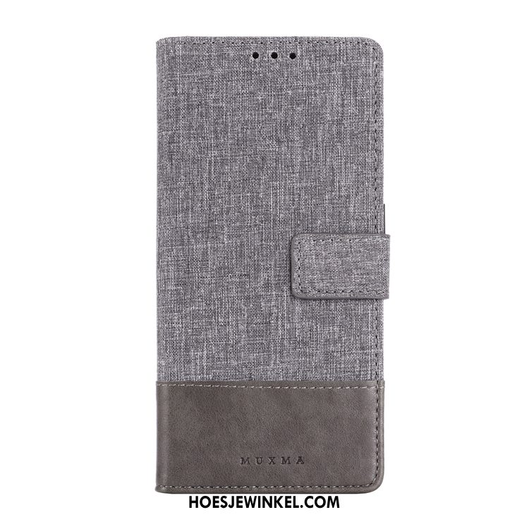 Nokia 7.2 Hoesje Leren Etui Doek Anti-fall, Nokia 7.2 Hoesje Mobiele Telefoon Patroon Braun