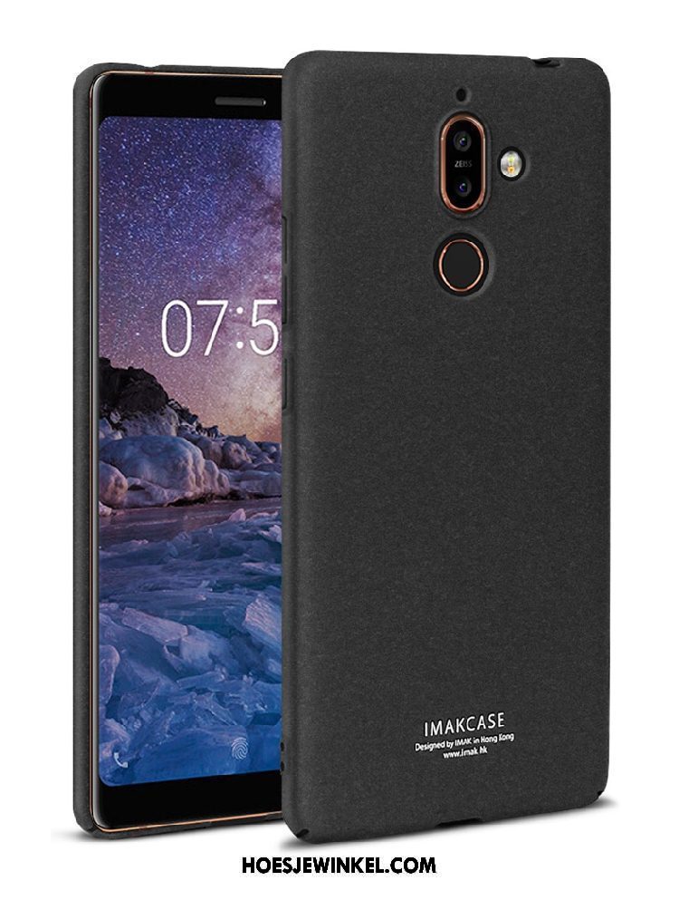 Nokia 7 Plus Hoesje All Inclusive Denim Schrobben, Nokia 7 Plus Hoesje Mobiele Telefoon Hoes