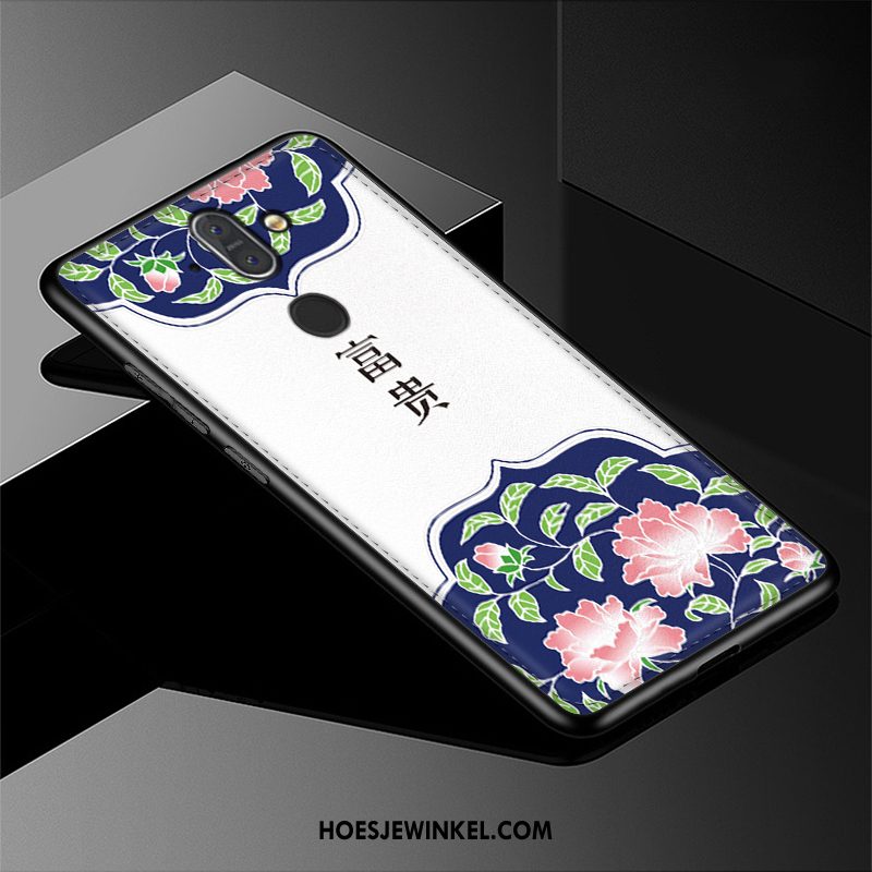 Nokia 7 Plus Hoesje Anti-fall Chinese Stijl Patroon, Nokia 7 Plus Hoesje Mobiele Telefoon Groen