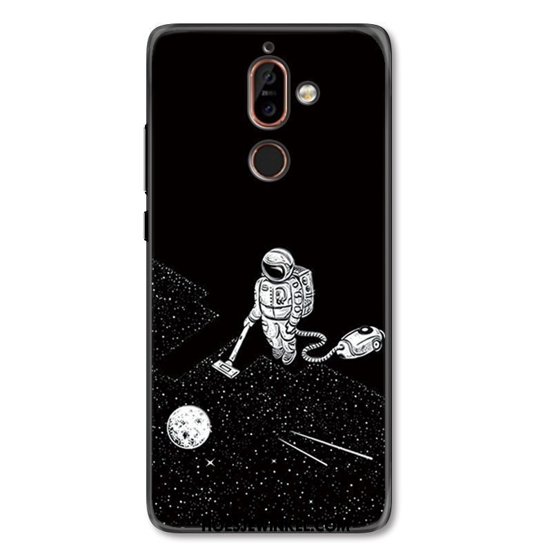 Nokia 7 Plus Hoesje Anti-fall Reliëf Hoes, Nokia 7 Plus Hoesje Scheppend Mobiele Telefoon