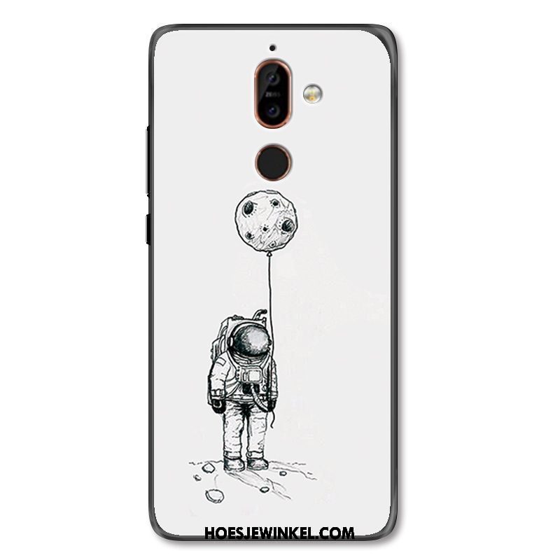 Nokia 7 Plus Hoesje Anti-fall Reliëf Hoes, Nokia 7 Plus Hoesje Scheppend Mobiele Telefoon