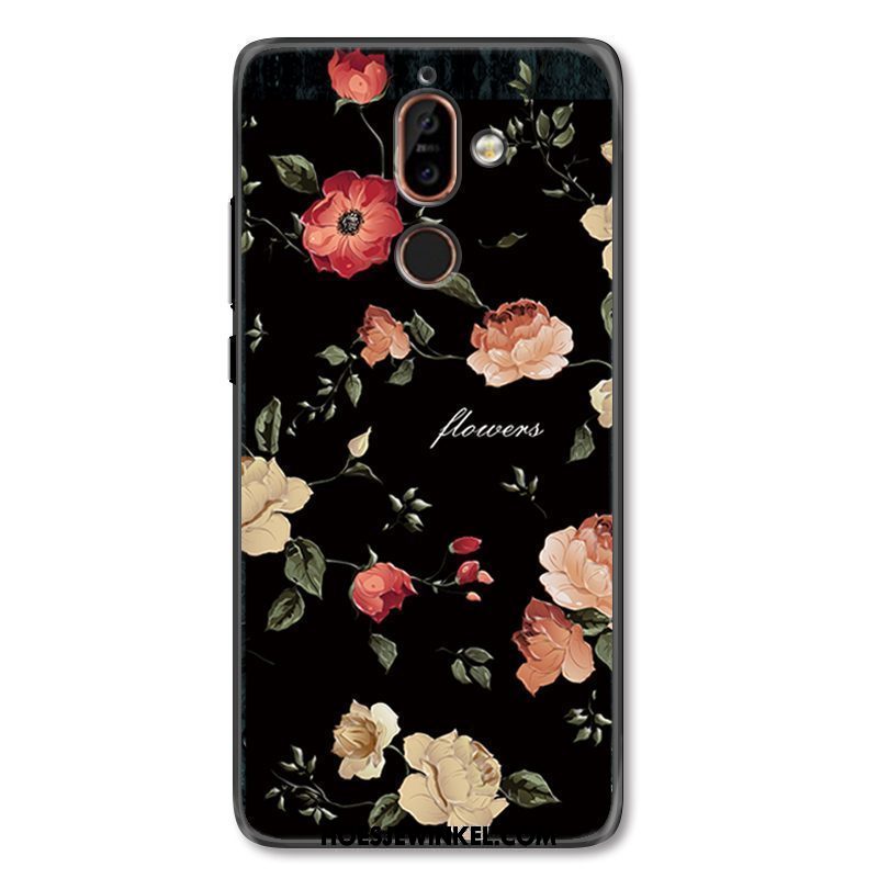 Nokia 7 Plus Hoesje Bescherming Luxe Reliëf, Nokia 7 Plus Hoesje Mode Hoes