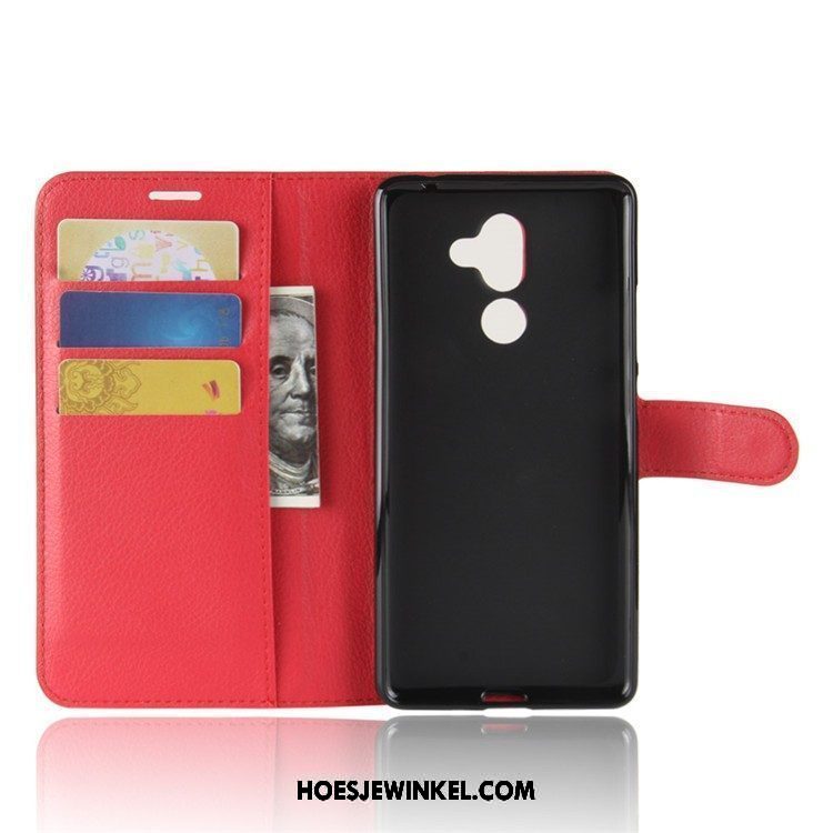 Nokia 7 Plus Hoesje Folio Hoes Bescherming, Nokia 7 Plus Hoesje Mobiele Telefoon Leren Etui