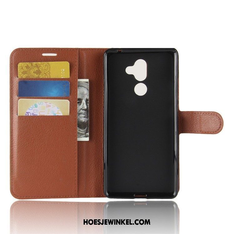 Nokia 7 Plus Hoesje Folio Hoes Bescherming, Nokia 7 Plus Hoesje Mobiele Telefoon Leren Etui