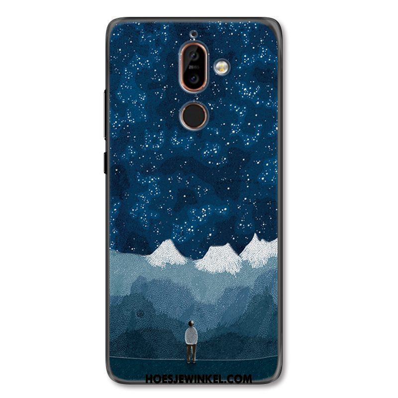 Nokia 7 Plus Hoesje Geel Trend Scheppend, Nokia 7 Plus Hoesje Mobiele Telefoon Anti-fall