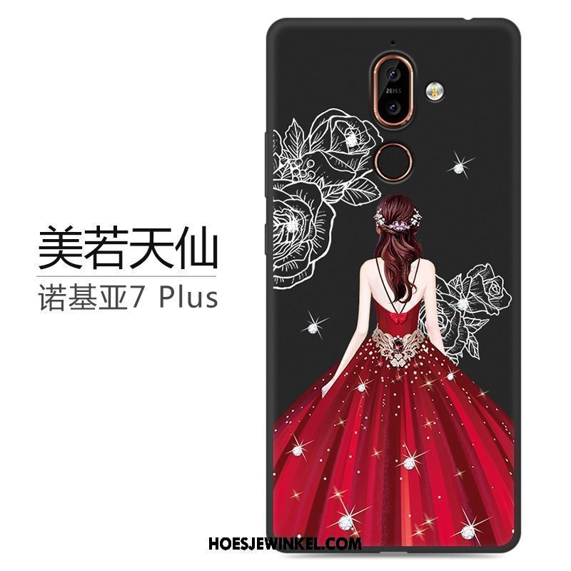 Nokia 7 Plus Hoesje Hoes Bescherming Trendy Merk, Nokia 7 Plus Hoesje All Inclusive Net Red