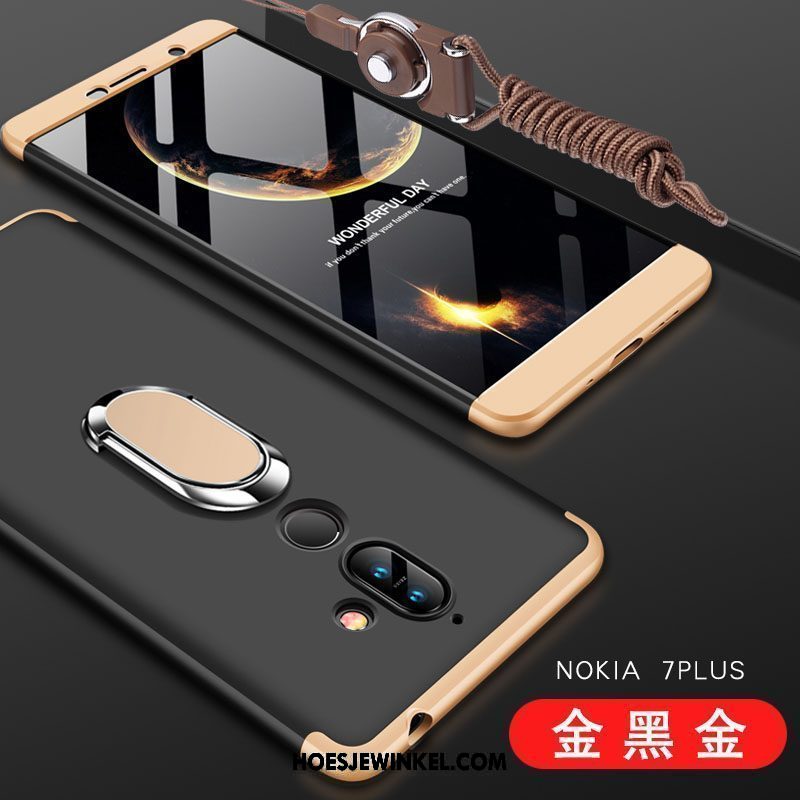 Nokia 7 Plus Hoesje Hoes Hard Roze, Nokia 7 Plus Hoesje Mobiele Telefoon Bescherming