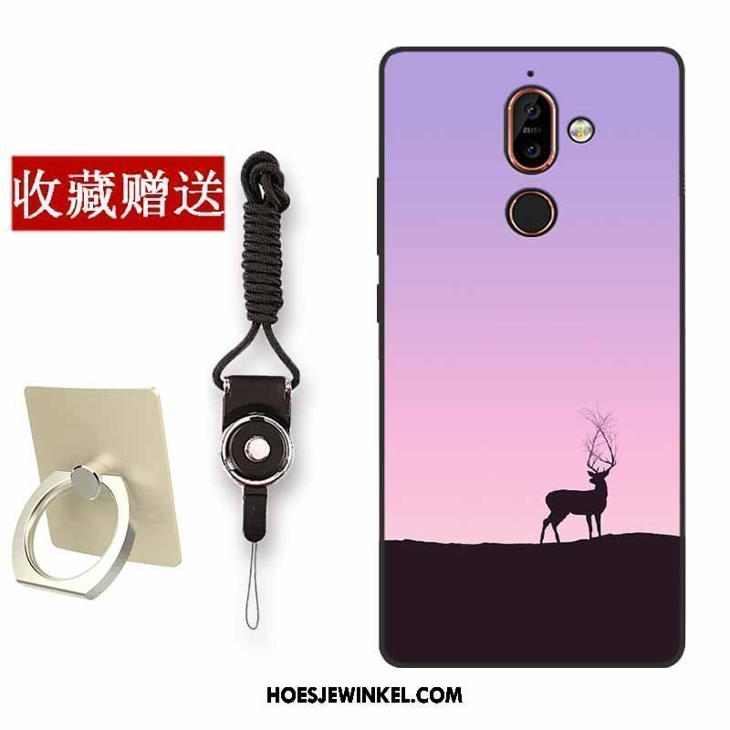 Nokia 7 Plus Hoesje Mobiele Telefoon All Inclusive Trend, Nokia 7 Plus Hoesje Anti-fall Purper