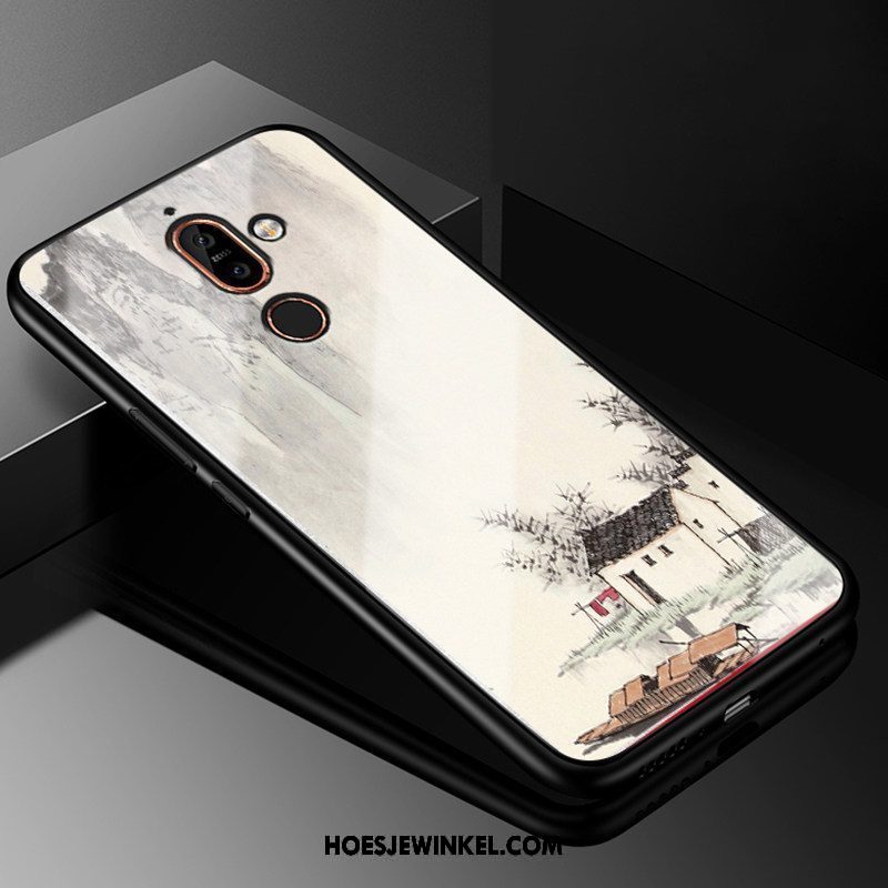 Nokia 7 Plus Hoesje Mobiele Telefoon Mooie Hoes, Nokia 7 Plus Hoesje Eenvoudige Kat