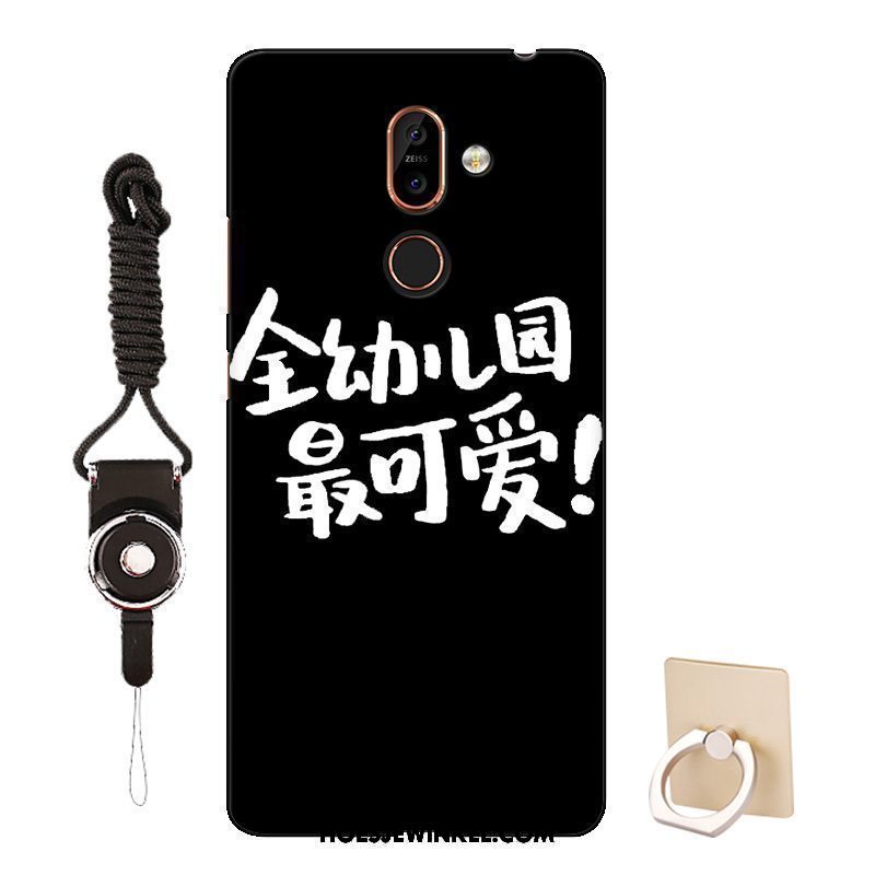 Nokia 7 Plus Hoesje Roze Spotprent Pas, Nokia 7 Plus Hoesje Anti-fall Patroon