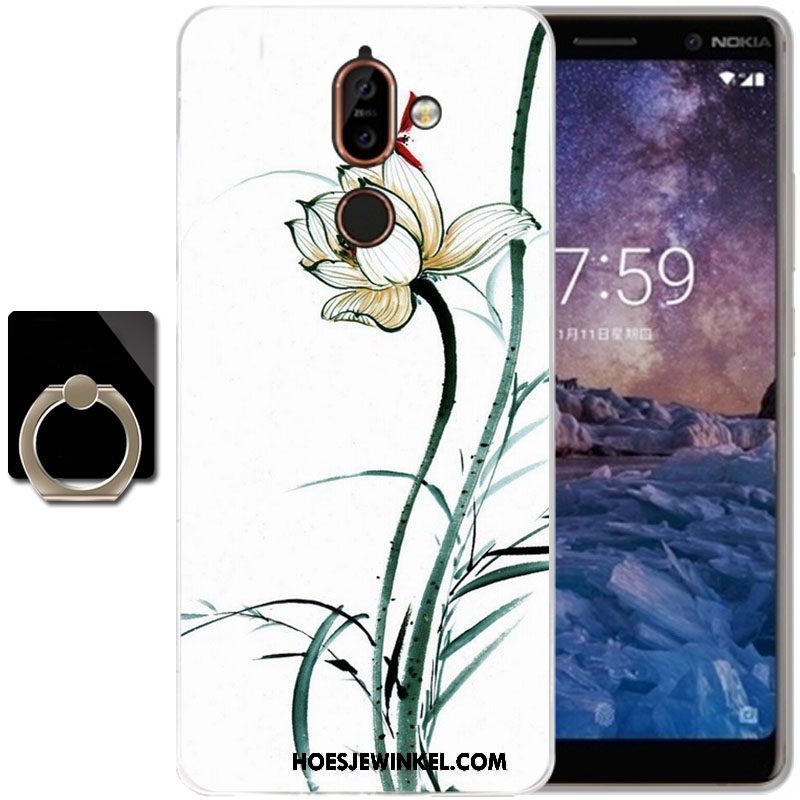 Nokia 7 Plus Hoesje Spotprent All Inclusive Hoes, Nokia 7 Plus Hoesje Groen Zacht