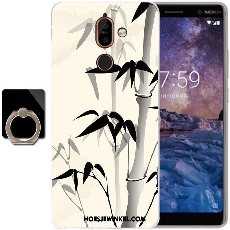 Nokia 7 Plus Hoesje Spotprent All Inclusive Hoes, Nokia 7 Plus Hoesje Groen Zacht