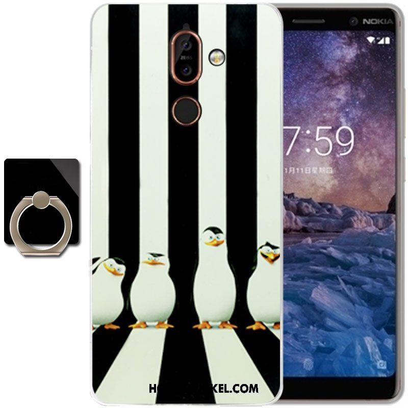 Nokia 7 Plus Hoesje Spotprent All Inclusive Hoes, Nokia 7 Plus Hoesje Groen Zacht