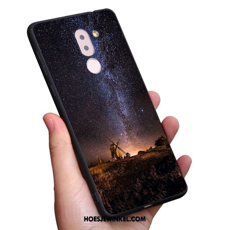 Nokia 7 Plus Hoesje Sterrenhemel Hoes Scheppend, Nokia 7 Plus Hoesje Bescherming Siliconen