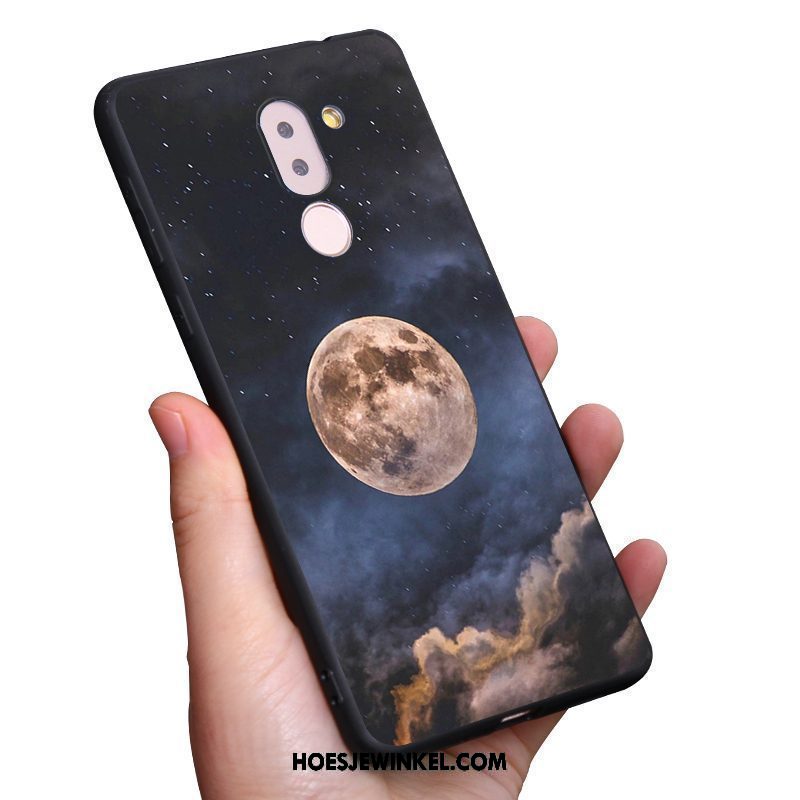 Nokia 7 Plus Hoesje Sterrenhemel Hoes Scheppend, Nokia 7 Plus Hoesje Bescherming Siliconen