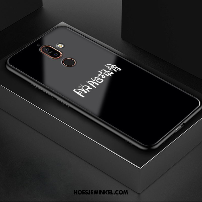 Nokia 7 Plus Hoesje Trend Anti-fall Scheppend, Nokia 7 Plus Hoesje Wit Bescherming