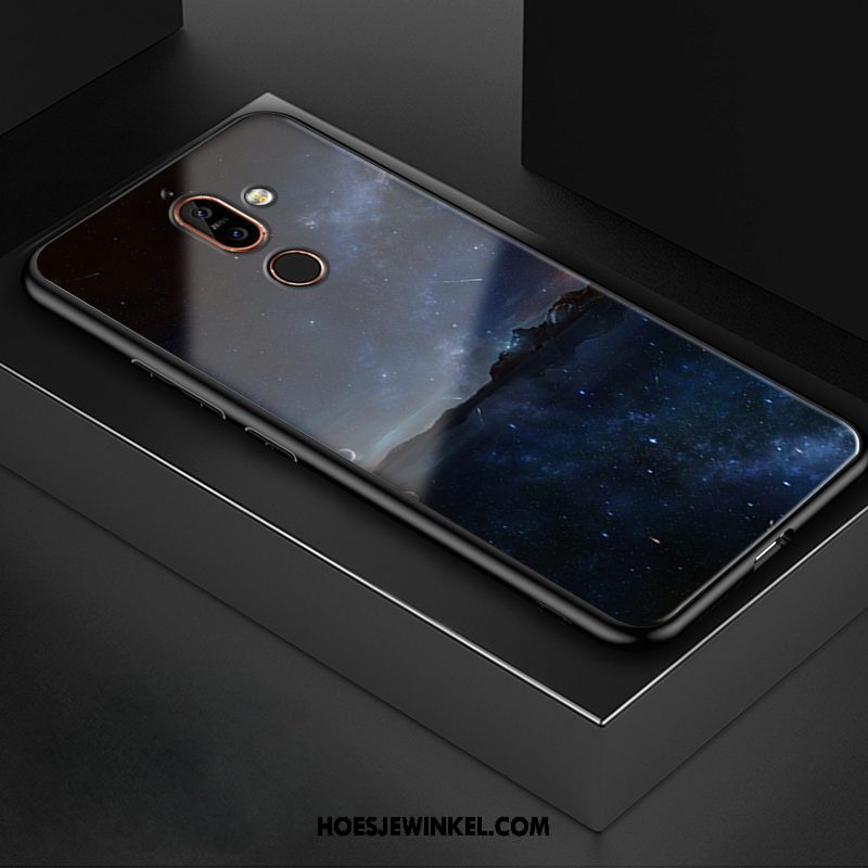 Nokia 7 Plus Hoesje Trend Anti-fall Scheppend, Nokia 7 Plus Hoesje Wit Bescherming