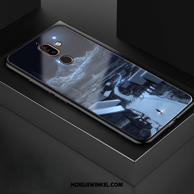 Nokia 7 Plus Hoesje Trend Anti-fall Scheppend, Nokia 7 Plus Hoesje Wit Bescherming