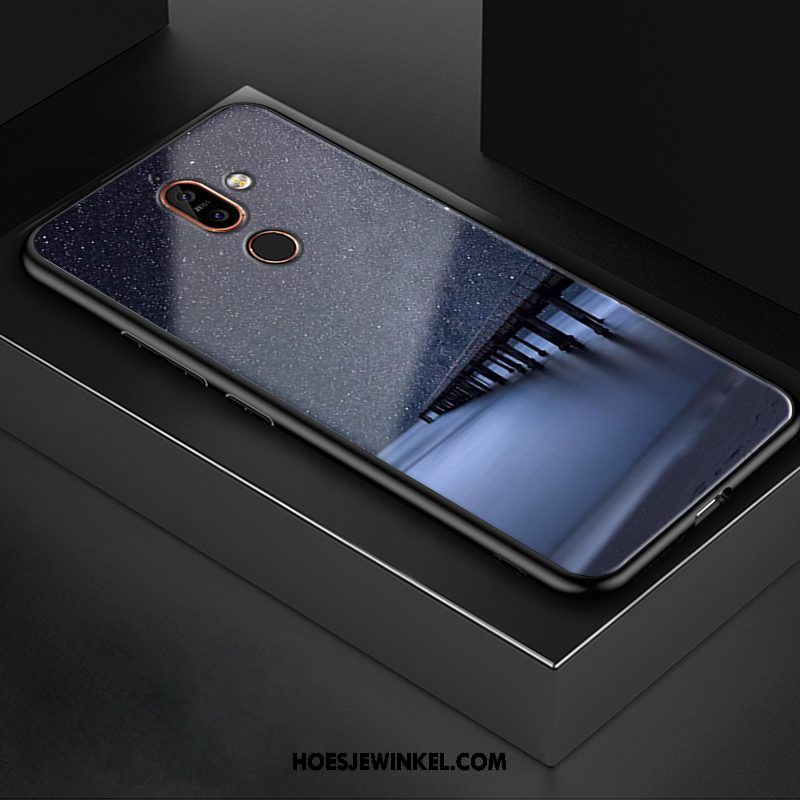 Nokia 7 Plus Hoesje Trend Anti-fall Scheppend, Nokia 7 Plus Hoesje Wit Bescherming